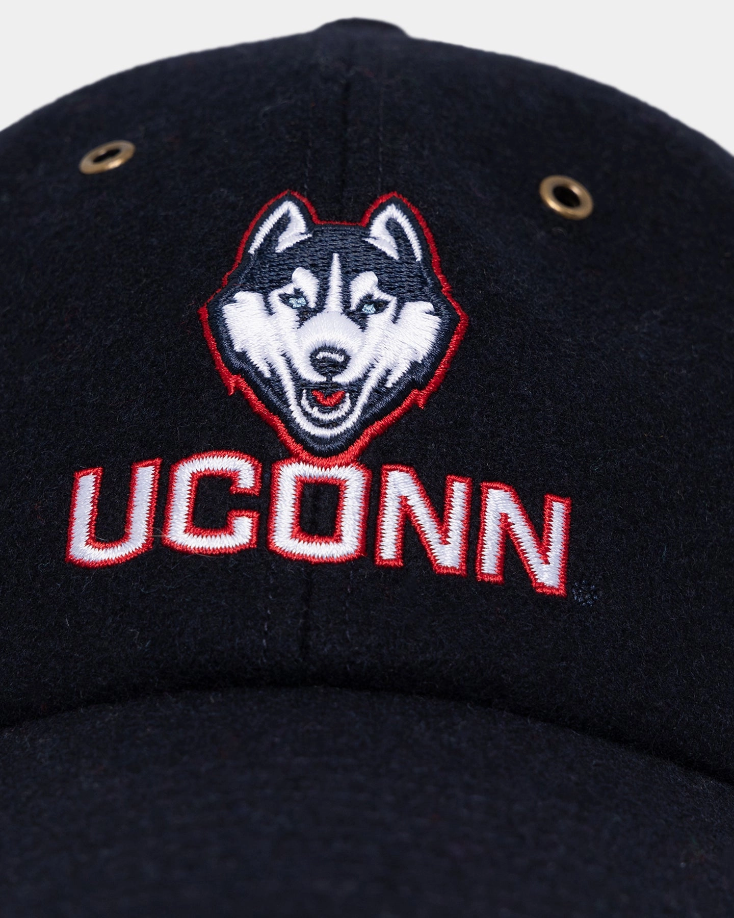 47 Brand UConn Huskies Wooly Clean Up Strapback Navy
