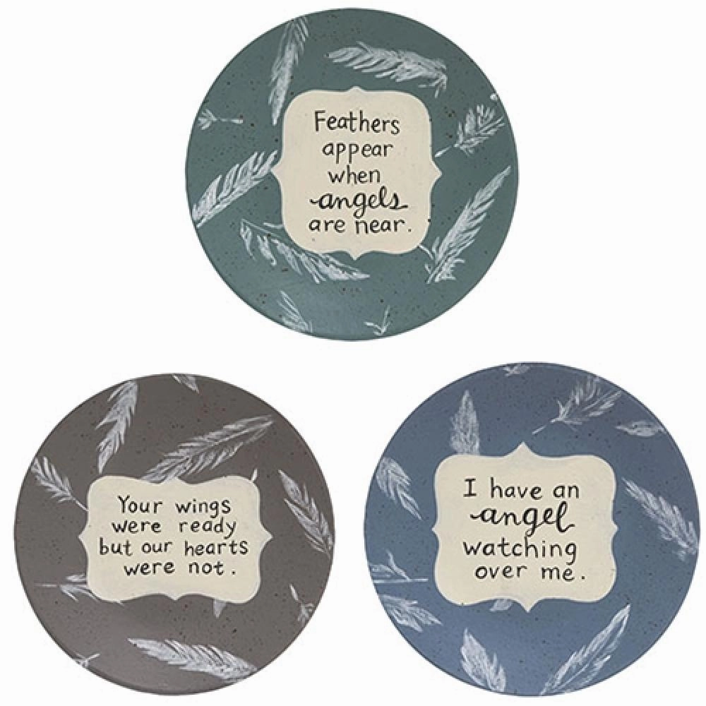 *Angel Feather Plate 3 Asstd.