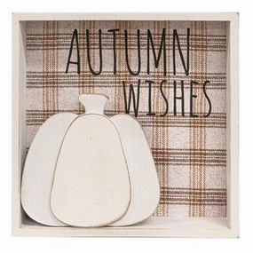 *Autumn Wishes Shadowbox Sign