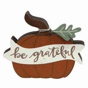 *Be Grateful Chunky Pumpkin Sitter