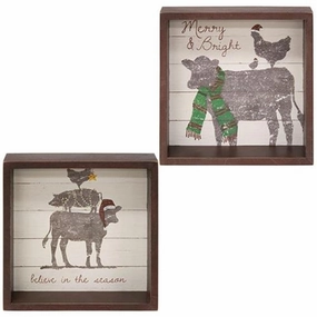 *Believe In The Season Box Sign 2 Asstd.