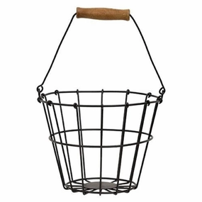 *Black Wire Egg Basket
