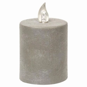 *Cement Look Flame Timer Pillar 2.5" x 3"