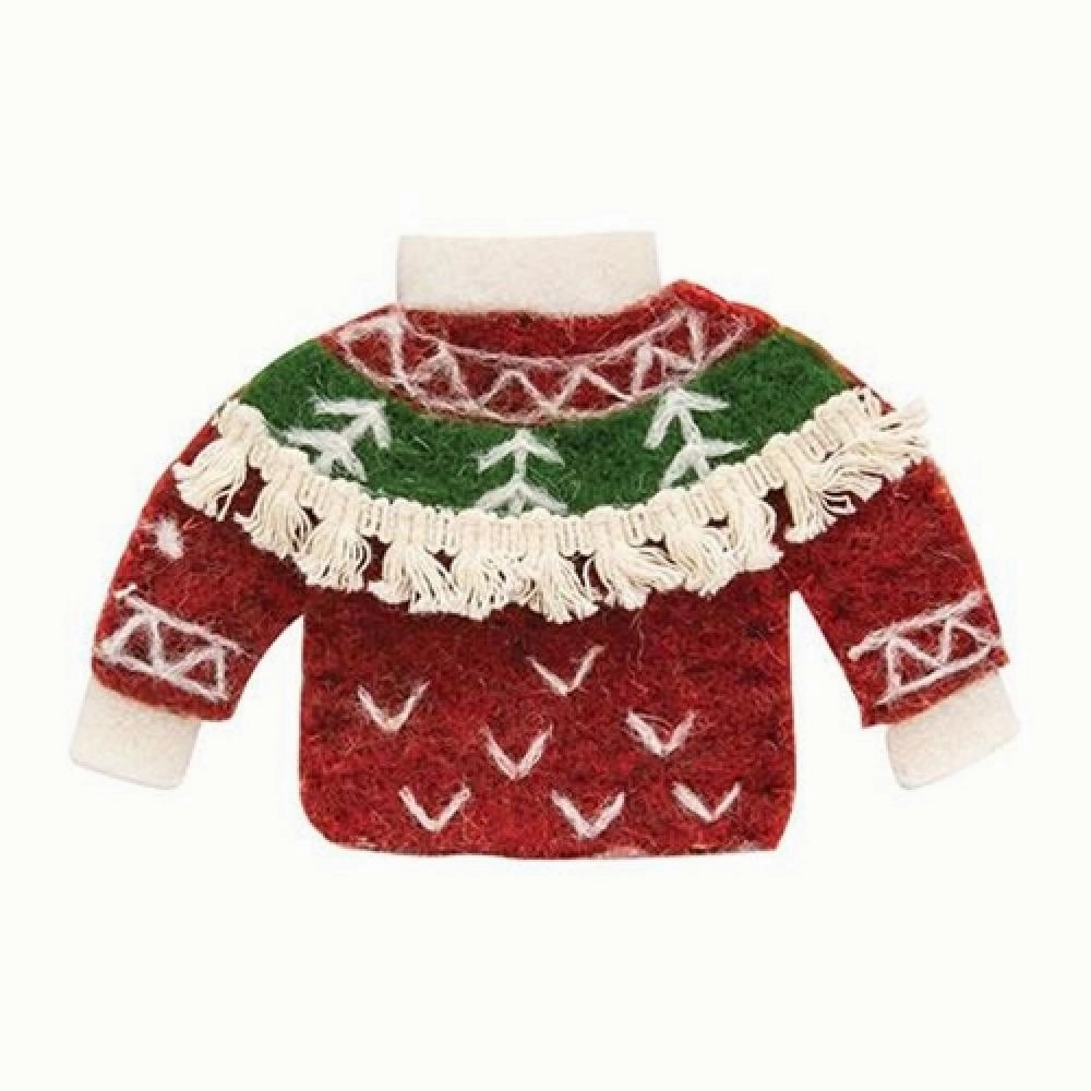 *Christmas Sweater Felted Ornament