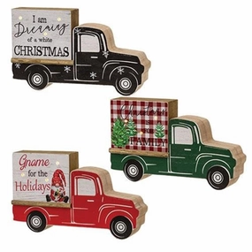 *Christmas Truck with LED Lights 3 Asstd.