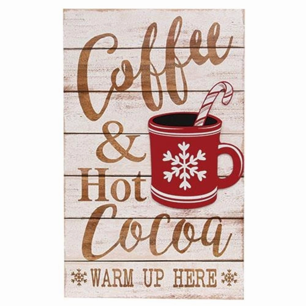 *Coffee & Hot Cocoa Slat Look Sign