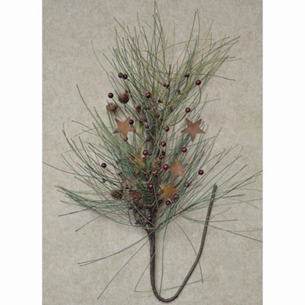 *Country Needle Pine Spray 28"