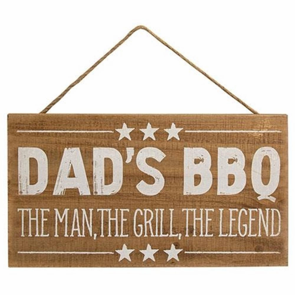 *Dad's BBQ Wood Hanging Sign