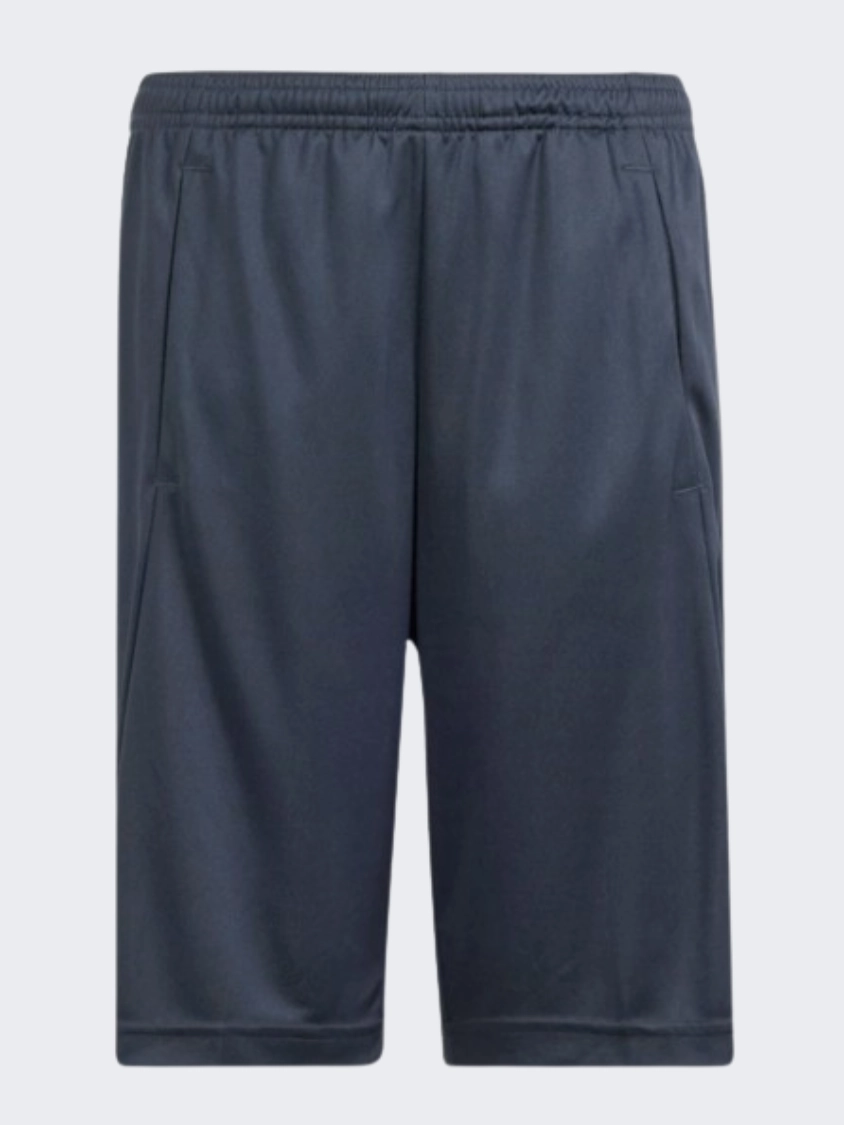 Adidas Essential Logo Boys Sportswear Short Carbon/Green Spark