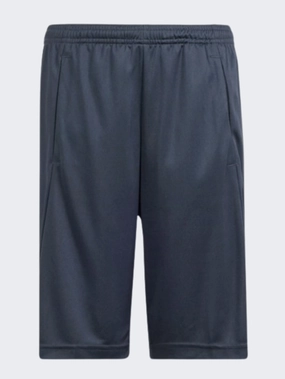 Adidas Essential Logo Boys Sportswear Short Carbon/Green Spark
