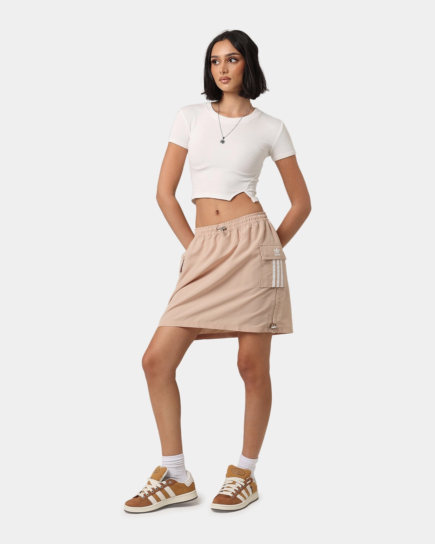 Adidas Women's Cargo Skirt Magic Beige