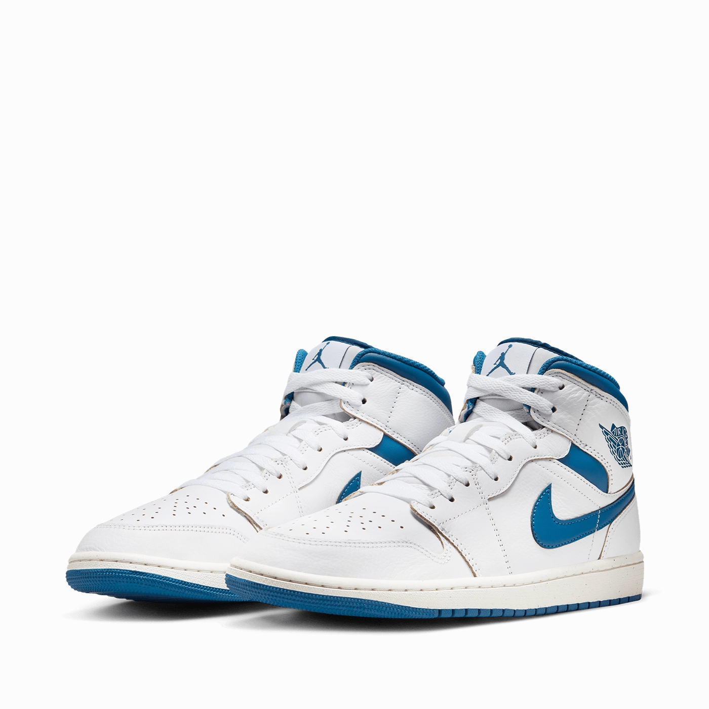 Air Jordan 1 Mid SE 'White and Industrial Blue' // Outlet Sale