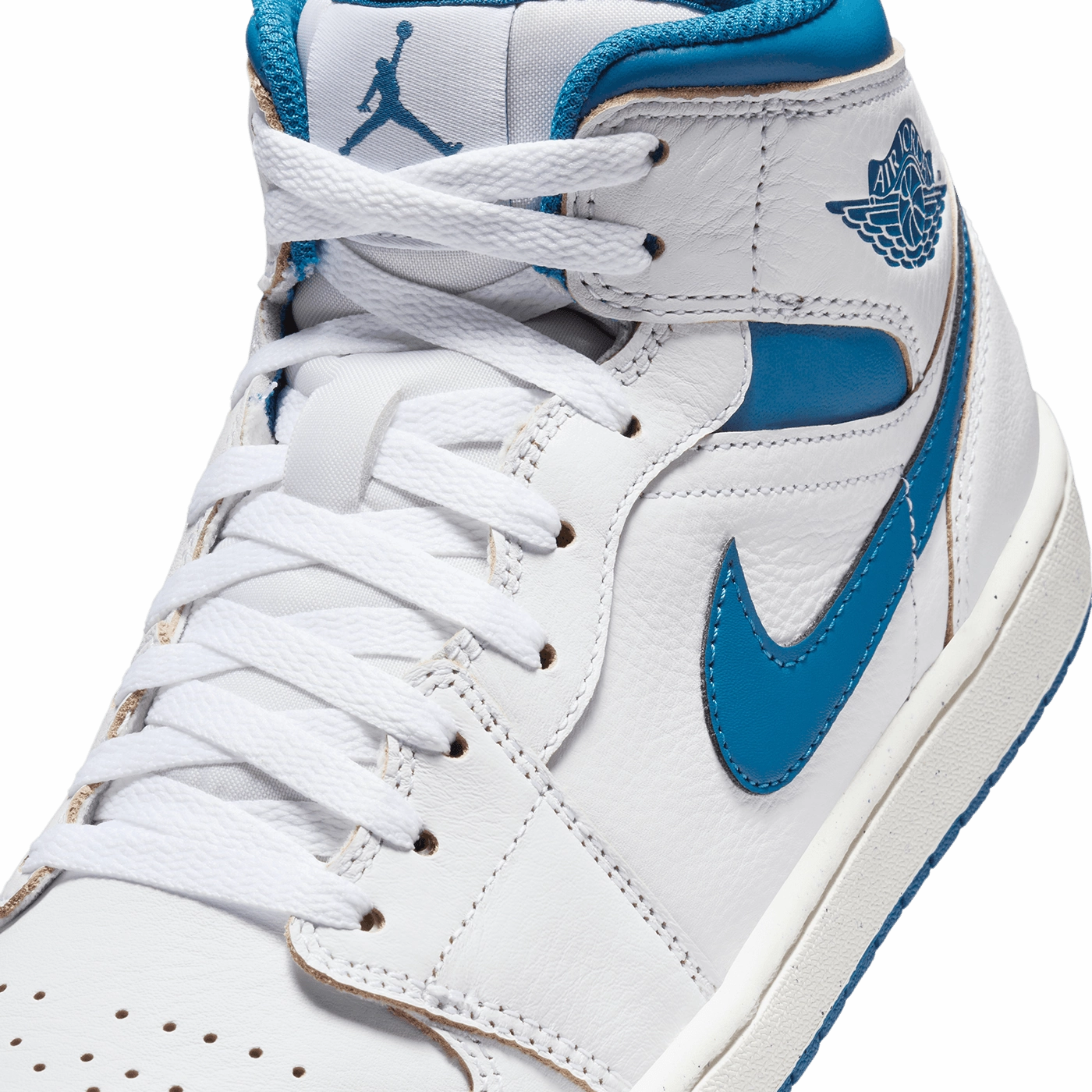 Air Jordan 1 Mid SE 'White and Industrial Blue' // Outlet Sale