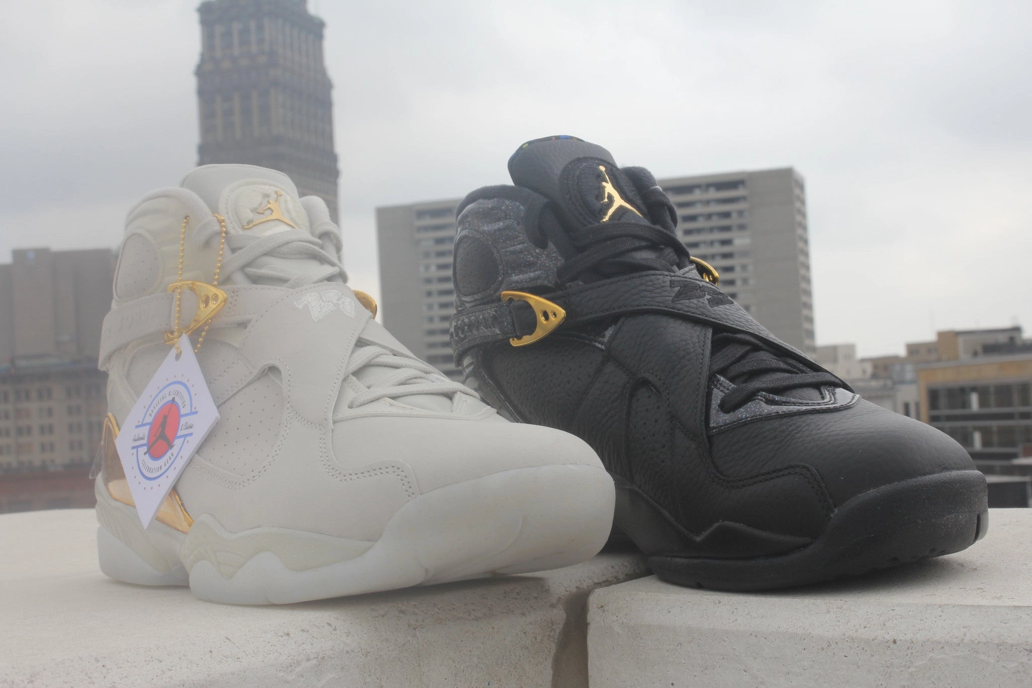 Air Jordan 8 Retro C&C 'Confetti' 2016 (Cigar & Champagne) SKU 832821 004 - Authentic - New in Box