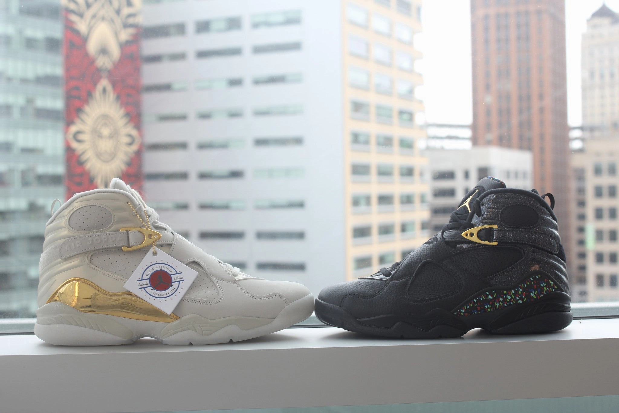 Air Jordan 8 Retro C&C 'Confetti' 2016 (Cigar & Champagne) SKU 832821 004 - Authentic - New in Box