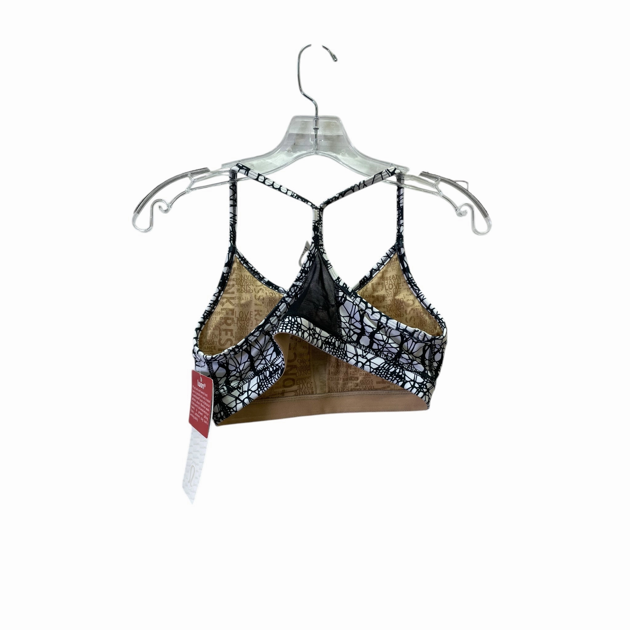 Athletic Bra By Lululemon In Black & White. Size:S