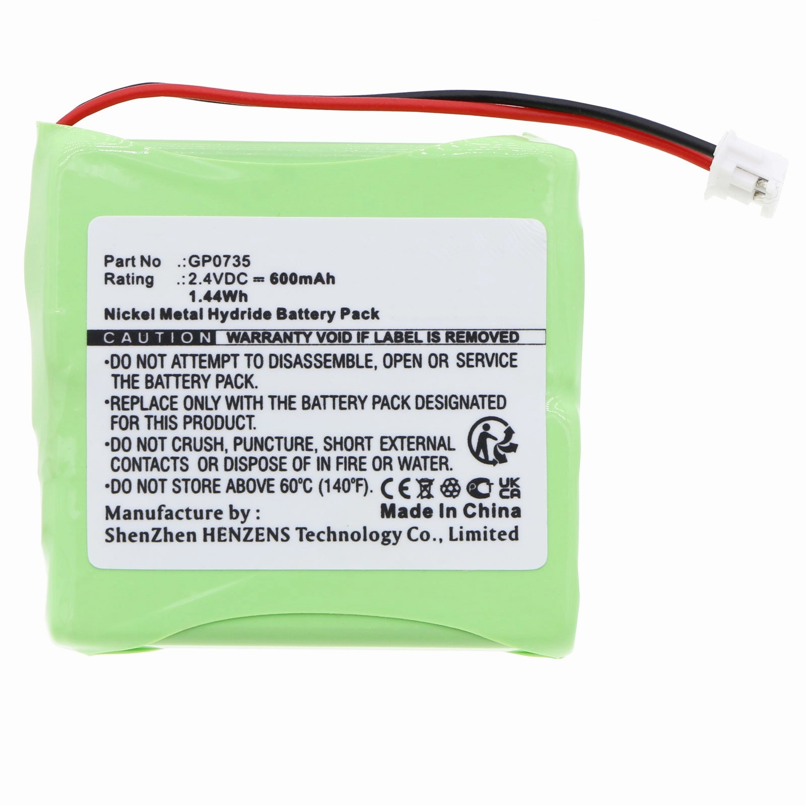 Batteries N Accessories BNA-WB-H394 Cordless Phones Battery - Ni-MH, 2.4V, 600 mAh, Ultra High Capacity Battery - Replacement for Audioline 5M702BMX Battery