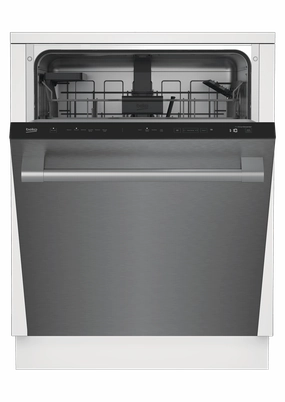 Beko DDT36430X Tall Tub Stainless Dishwasher, 14 Place Settings, 45 Dba, Top Control