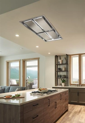 Best Range Hoods CC34IQ63SB Cirrus Grande 63 Inch 800 Max Cfm Brushed Stainless Steel Ceiling Mounted Range Hood With Led Light
