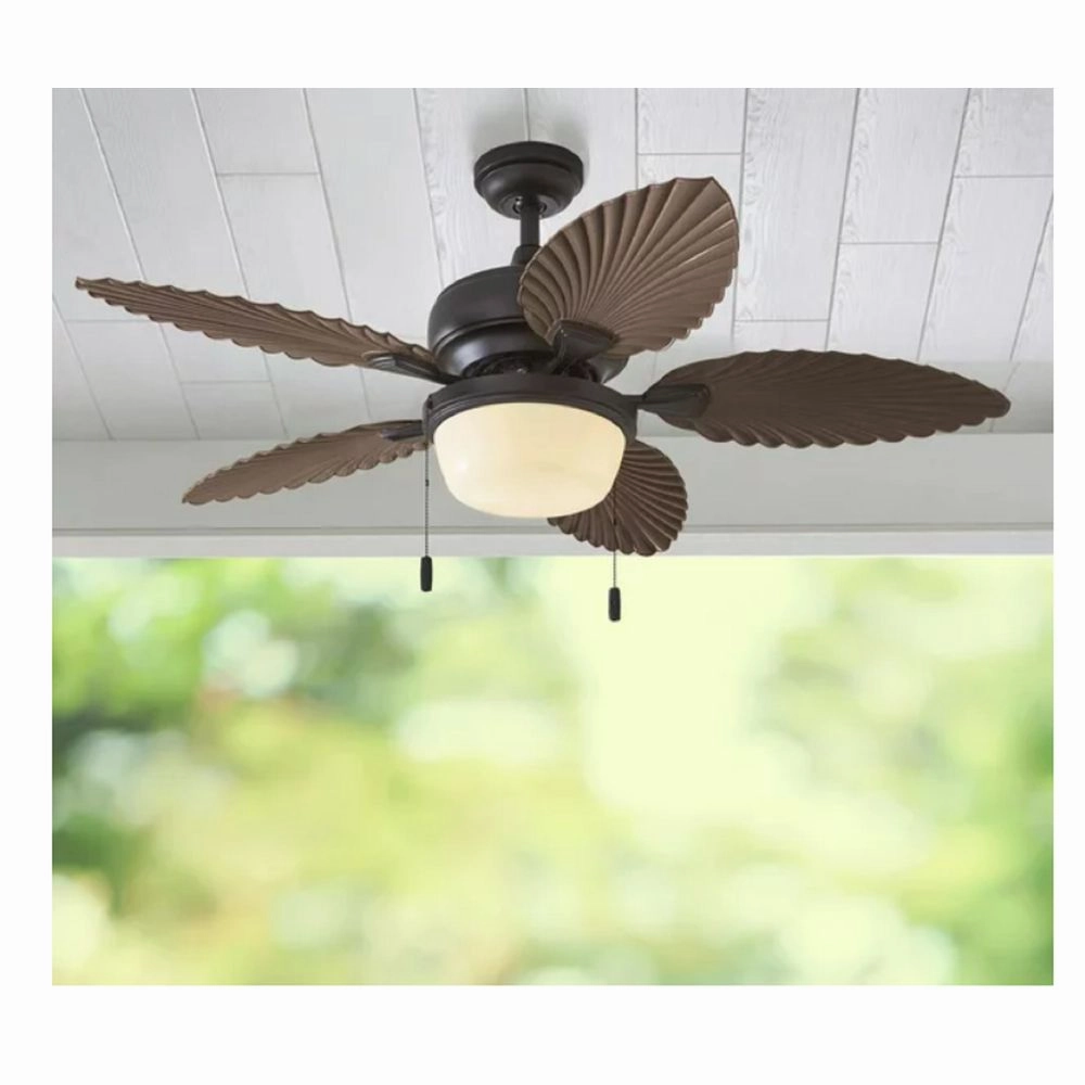 Better Homes & Gardens W10002-129 Clara 52" Bronze Ceiling Fan, 5 Blade, LED Light Kit, Reverse Airflow