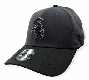 Chicago White Sox New Era Graphite/Black Primary Logo 39THIRTY Flex Fit Hat
