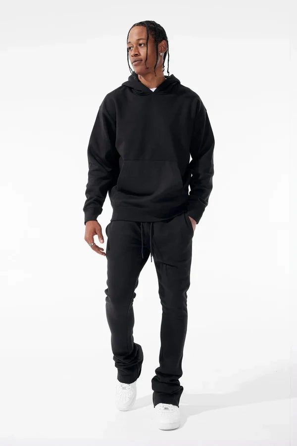 Classic Fleece Stack Pant 38 Inseam - BLACK