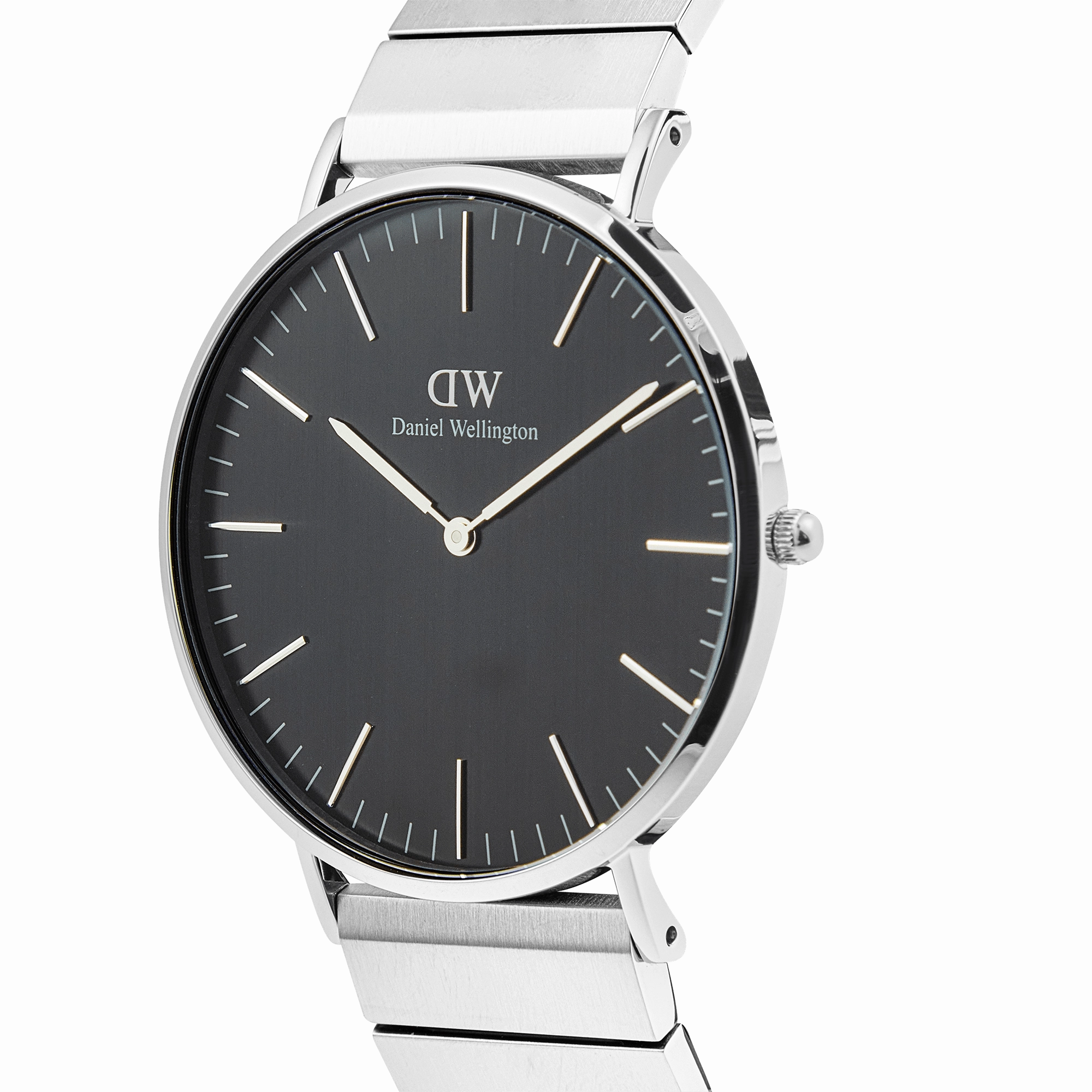 Classic Piano Link Onyx Silver