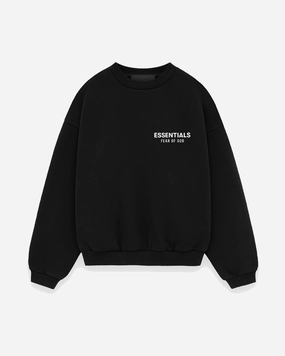 FOG ESSENTIALS HOLIDAY24 BLACK KIDS CREWNECK
