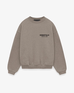 FOG ESSENTIALS HOLIDAY24 DARK HEATHER KIDS CREWNECK