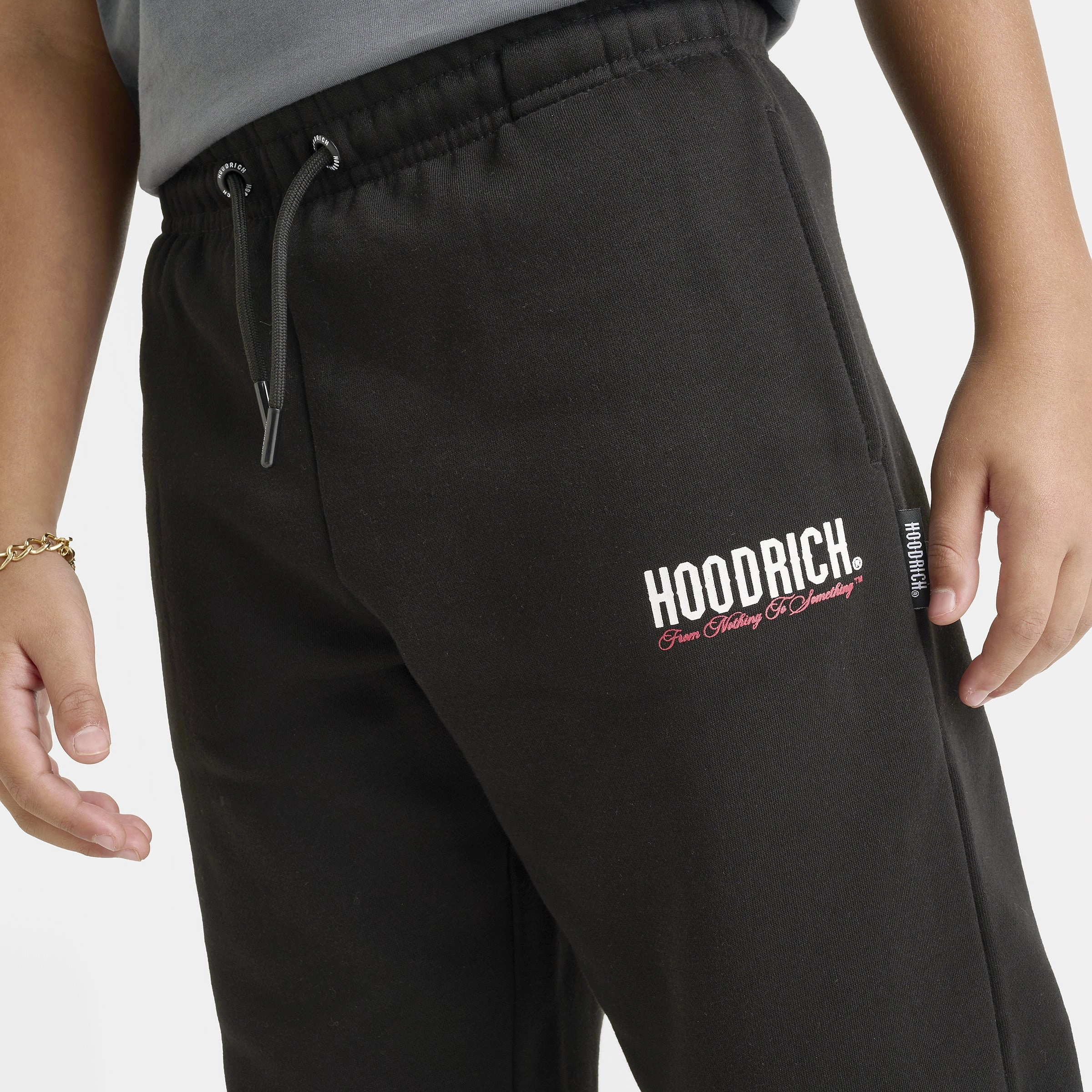 Hoodrich Junior Boys' Eterno Joggers Black / White - Lychee