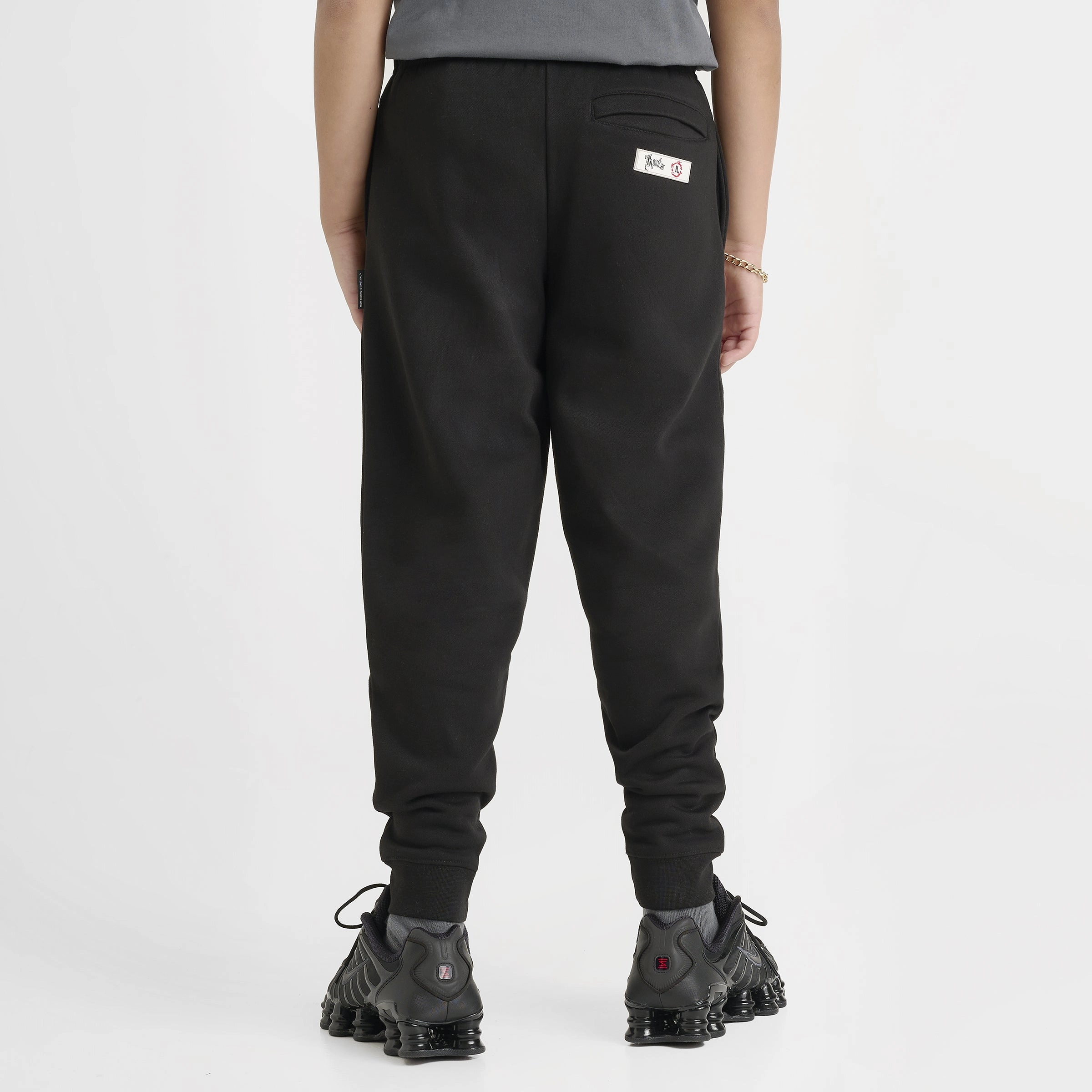 Hoodrich Junior Boys' Eterno Joggers Black / White - Lychee