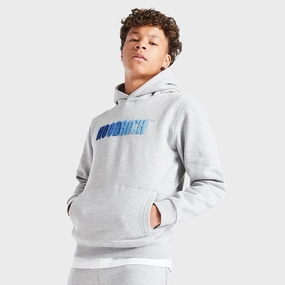 Hoodrich Junior Boys Tone V2 Pullover Hoodie Heather Grey / Blues