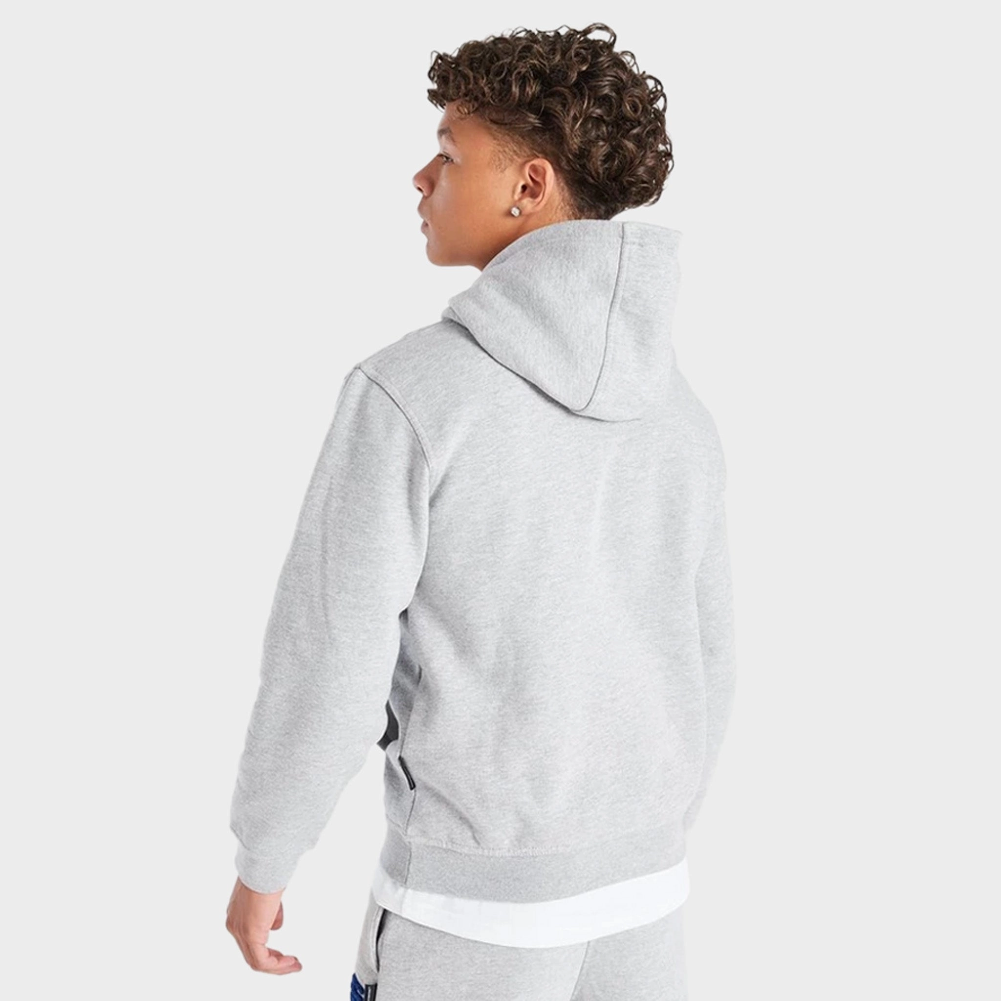 Hoodrich Junior Boys Tone V2 Pullover Hoodie Heather Grey / Blues