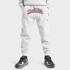 Hoodrich Juniors' Gothic Joggers Heather Grey / White - Lychee
