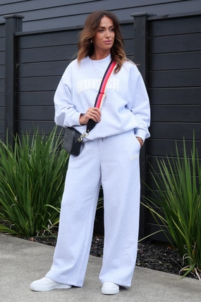 Huffer Easy Trackpant Silver Marle