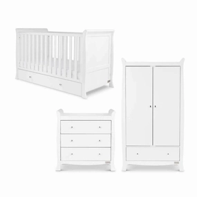 Ickle Bubba Snowdon Classic Furniture Set Premium Pocket Sprung Mattress 3 pcs - White