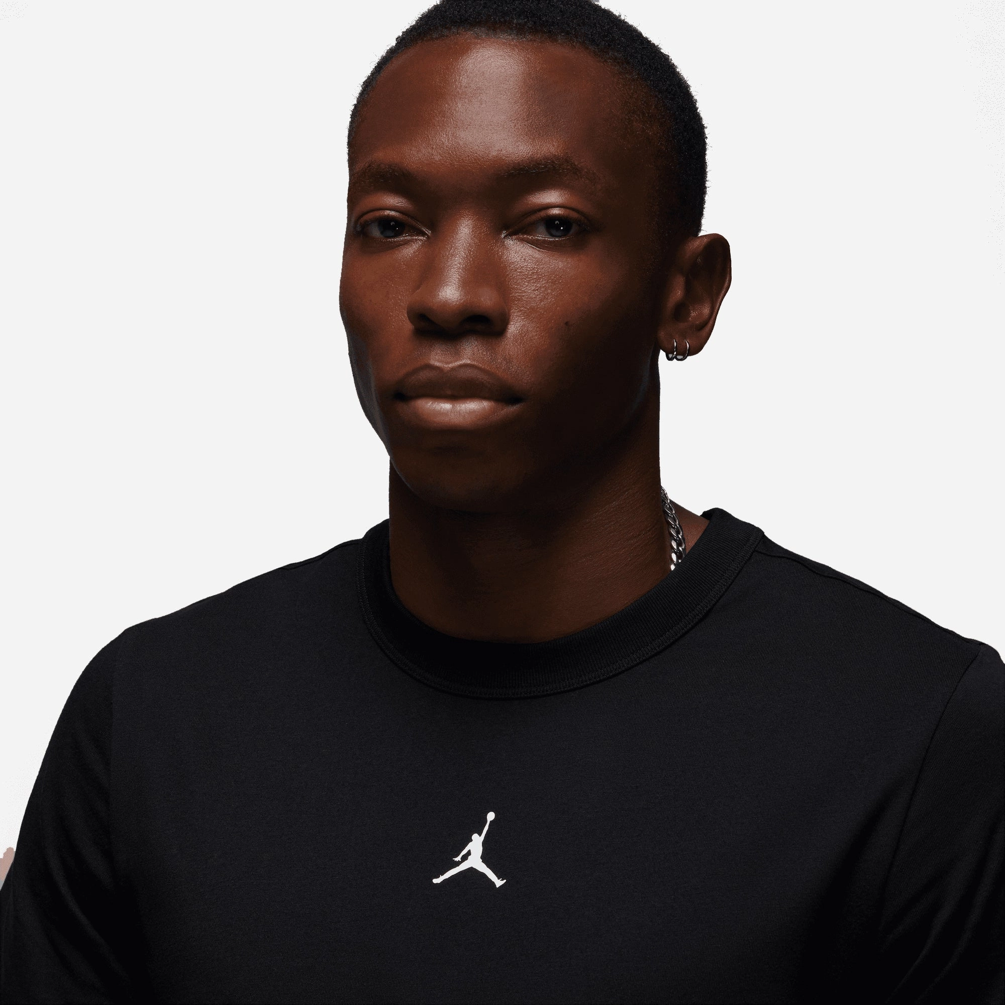 JORDAN | DRI FIT SHORT-SLEEVE TOP { BLACK