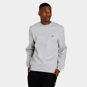 Lacoste Organic Brushed Cotton Sweatshirt / Grey Chine