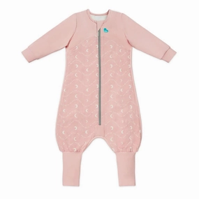 Love To Dream Sleep Suit 1.5T Stretch Cotton Fleece Moon & Back Dusty Pink