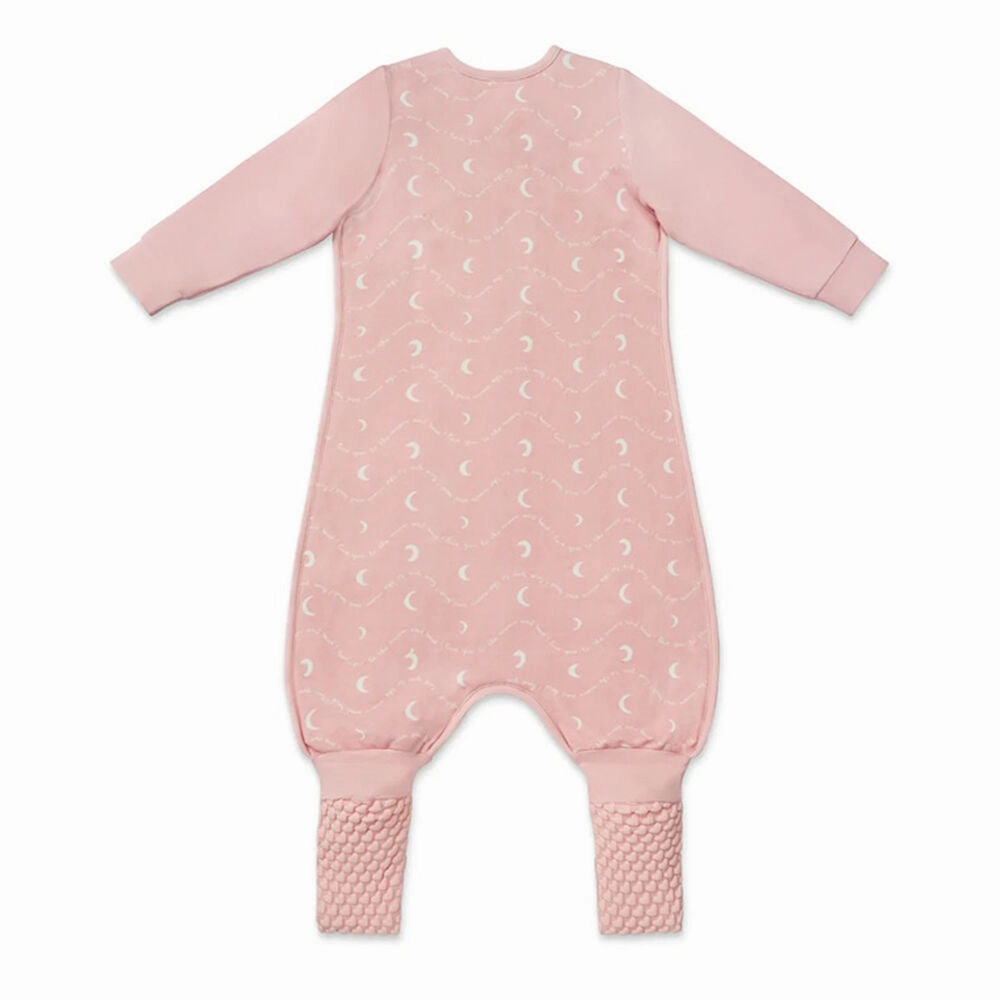Love To Dream Sleep Suit 1.5T Stretch Cotton Fleece Moon & Back Dusty Pink
