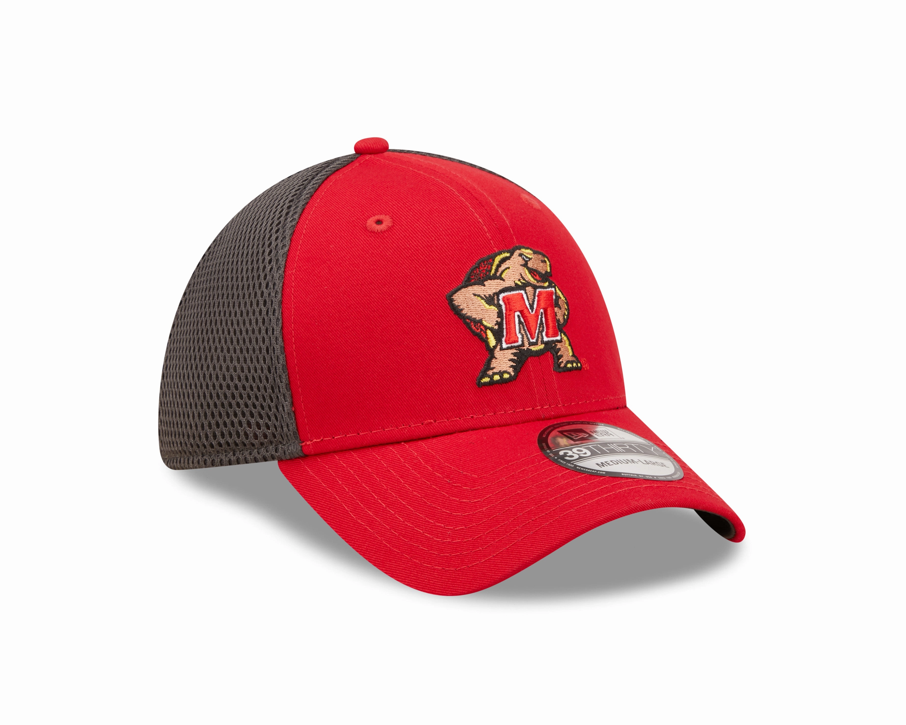 Maryland Terrapins New Era Red/Graphite Team Neo 39THIRTY Flex Hat