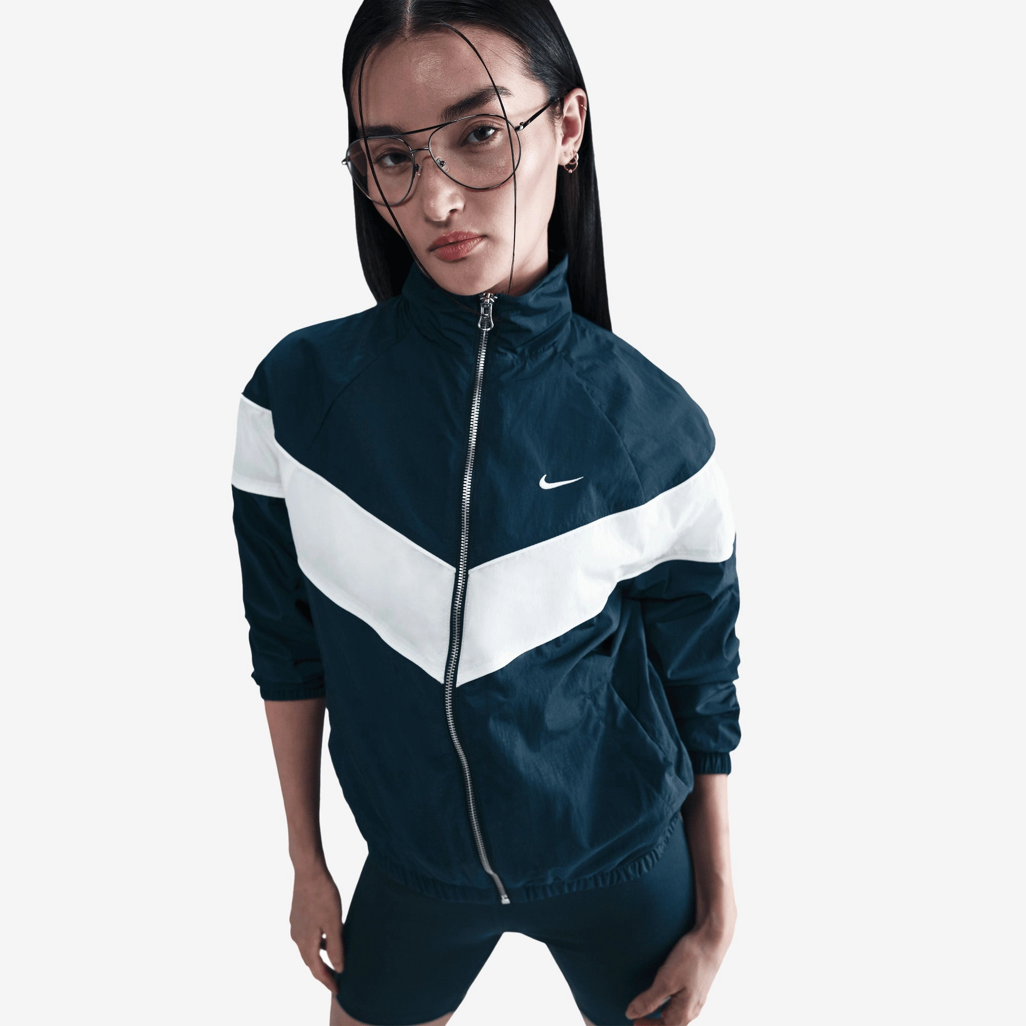 NIKE | WINDRUNNER UV WOVEN FULL-ZIP JACKET { ARMORY NAVY/SAIL/WHITE