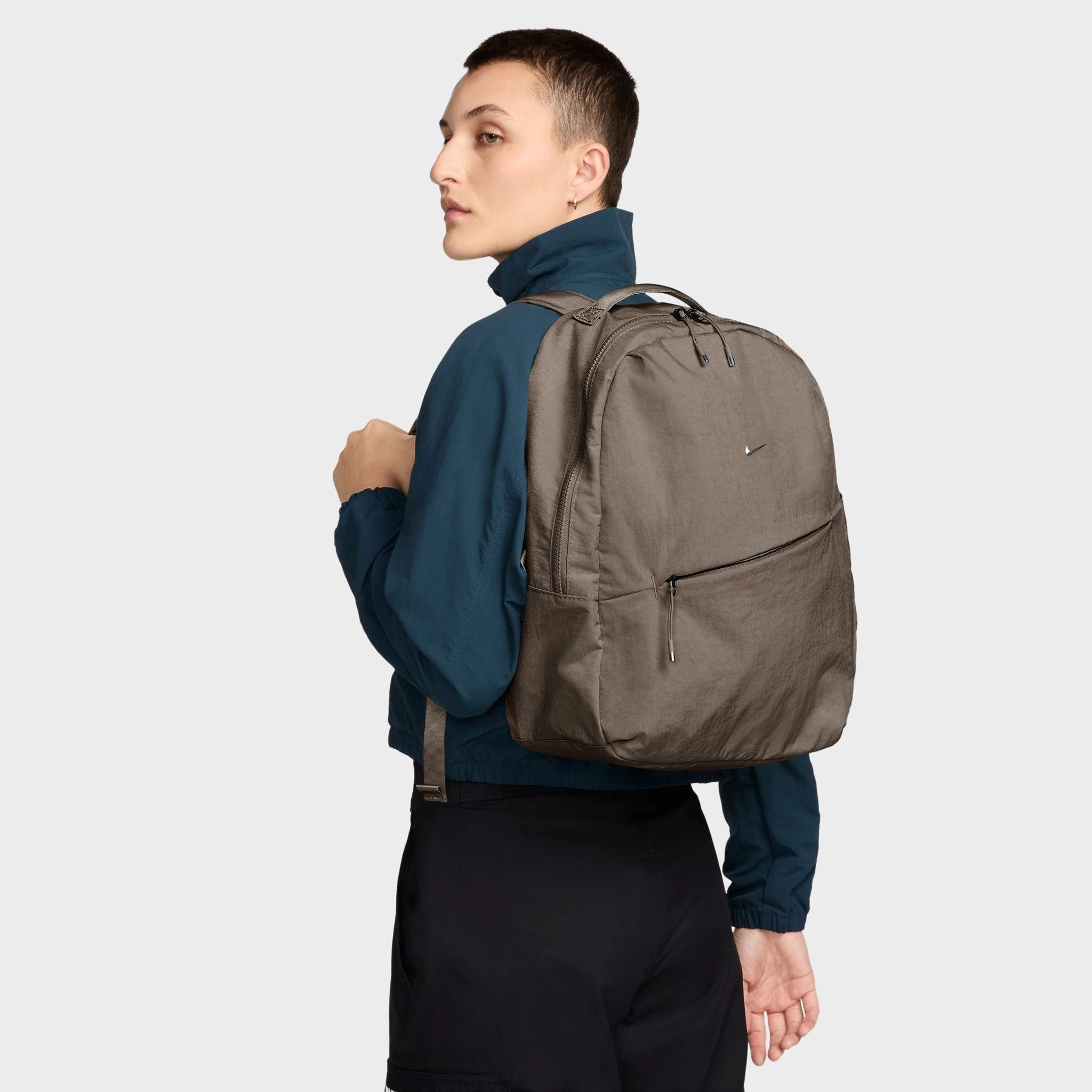 Nike Aura Backpack Mink Brown / Matte Silver