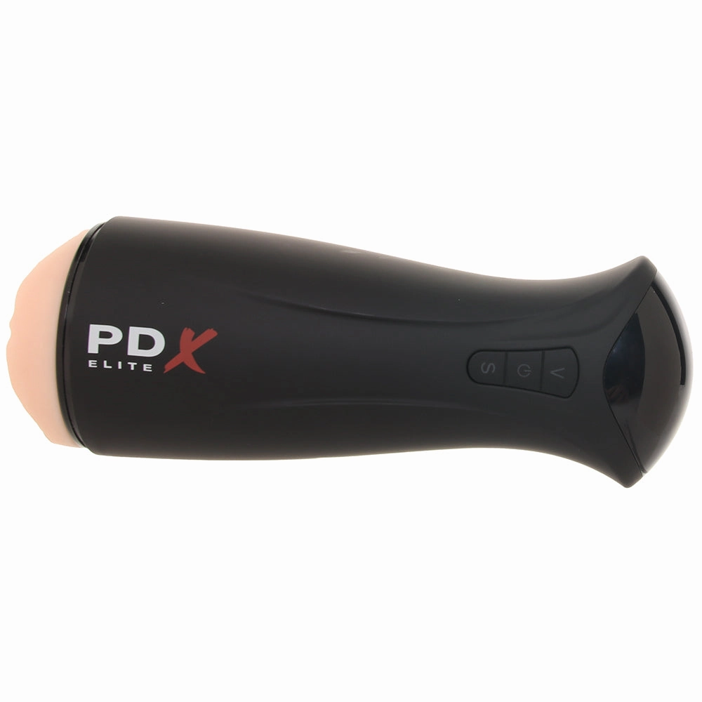 PDX Elite F*ck-Gasm Auto Suction Stroker in Light