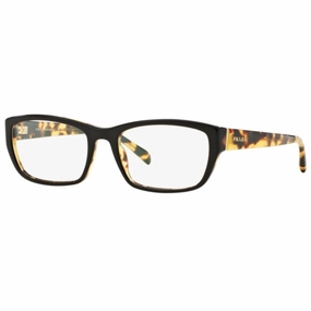 Prada Women's Eyeglasses - Heritage Top Black/Medium Havana | PRADA 0PR 18OV NAI1O154