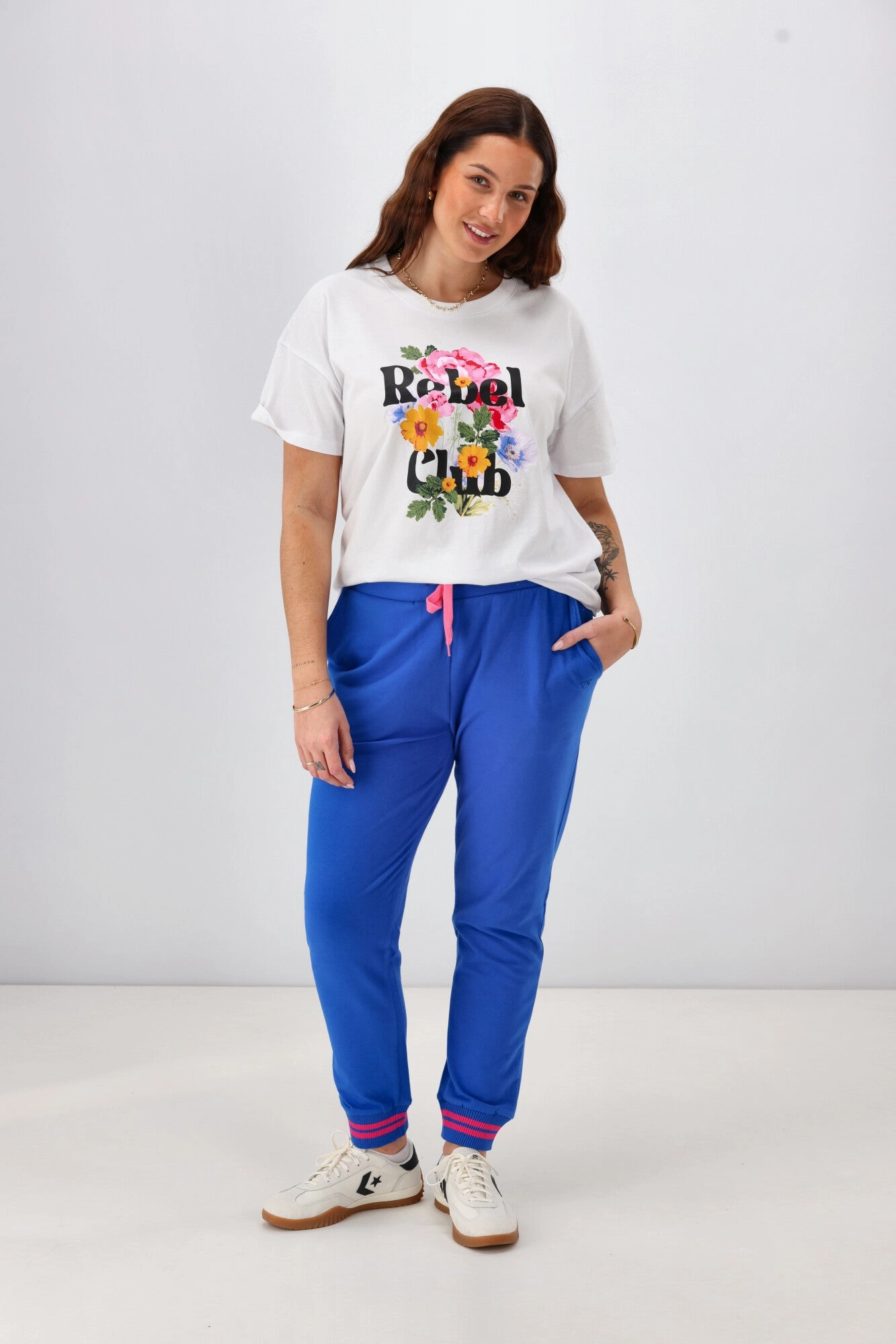 Rebel Club Keeley Track Pant Blue Pre-Order Due Late May