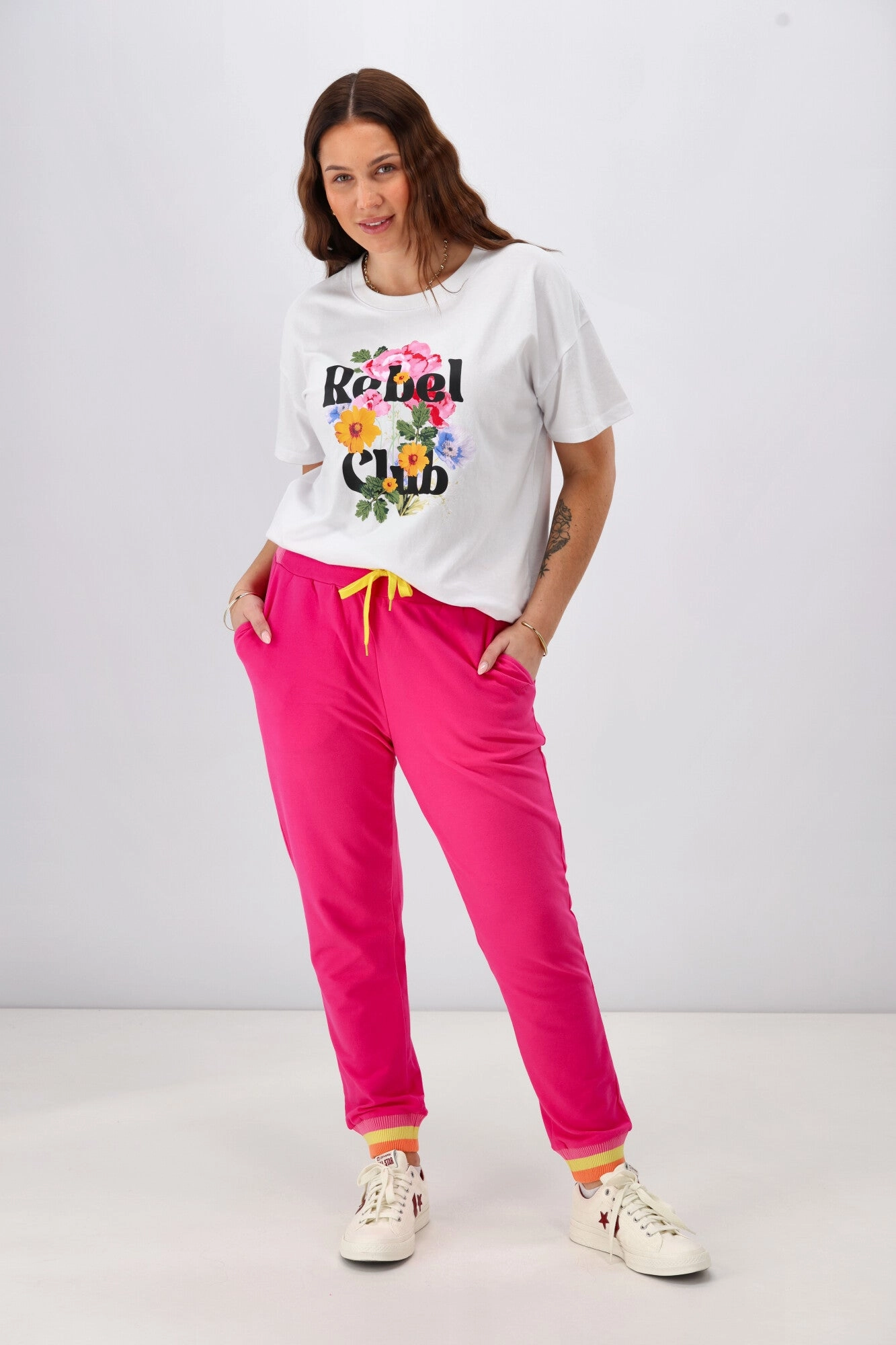 Rebel Club Keeley Track Pant Pink Pre-Order Due Late May