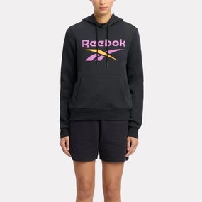 Ri Big Logo Fleece Hoodie Black/Purple/Electric Amber