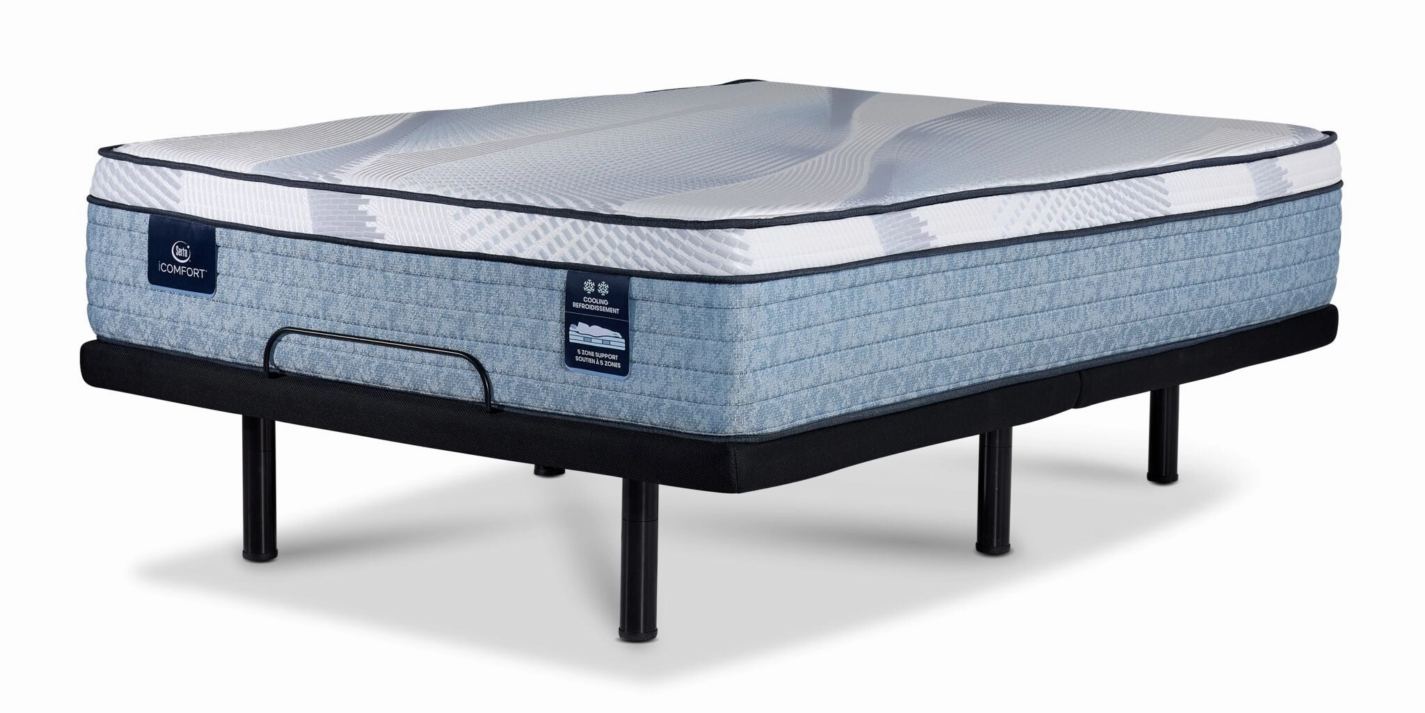 Serta iComfort® AIR 2 Luxury Firm Euro Top 13" Queen Mattress and L2 Motion Pro Adjustable Base