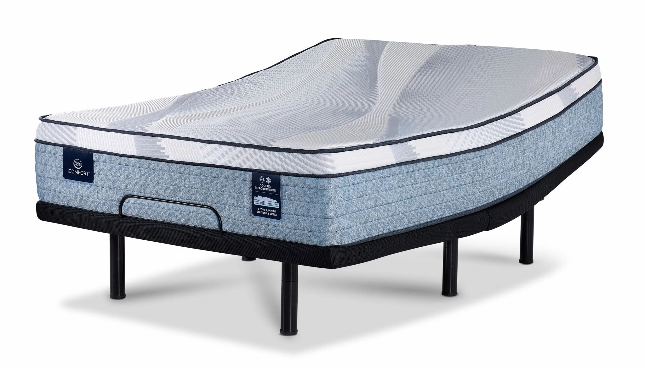 Serta iComfort® AIR 2 Luxury Firm Euro Top 13" Queen Mattress and L2 Motion Pro Adjustable Base